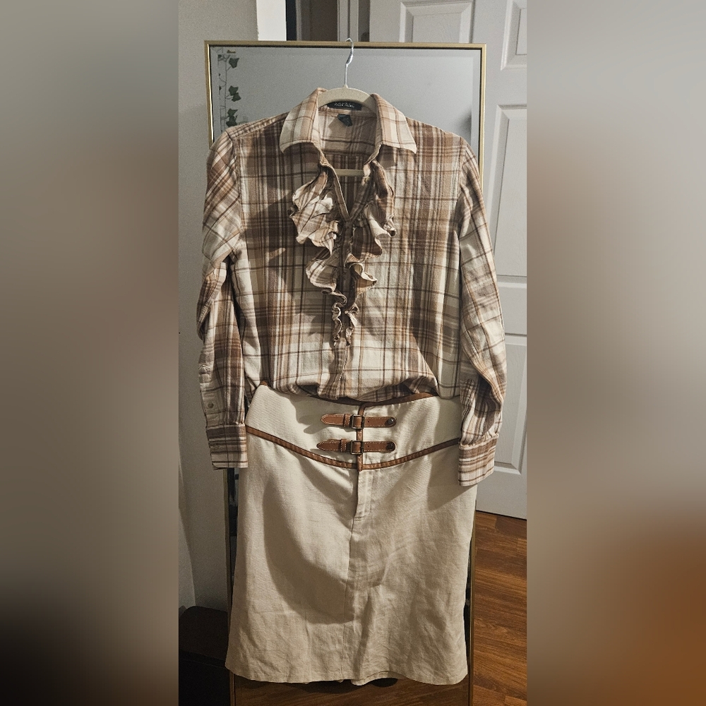Ralph Lauren  Blouse And Skirt